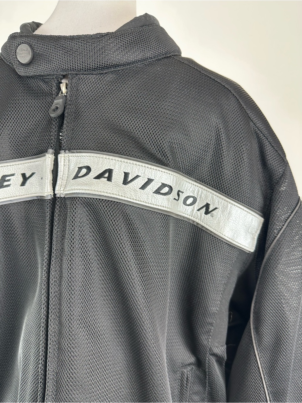 Harley Davidson Riding Jacket Protective Padding Zip Front Size XL - Picture 3 of 14